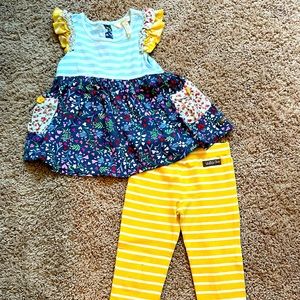 Matilda Jane tunic and pants outfit.